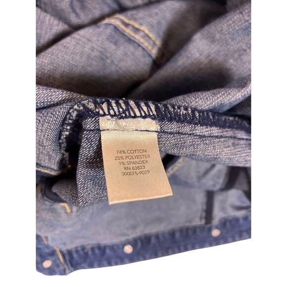 Christopher & Banks Denim Jean Jacket Women’s Petite Large Cotton Button Front - Picture 5 of 6